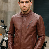 MOTO Biker Leather Jacket