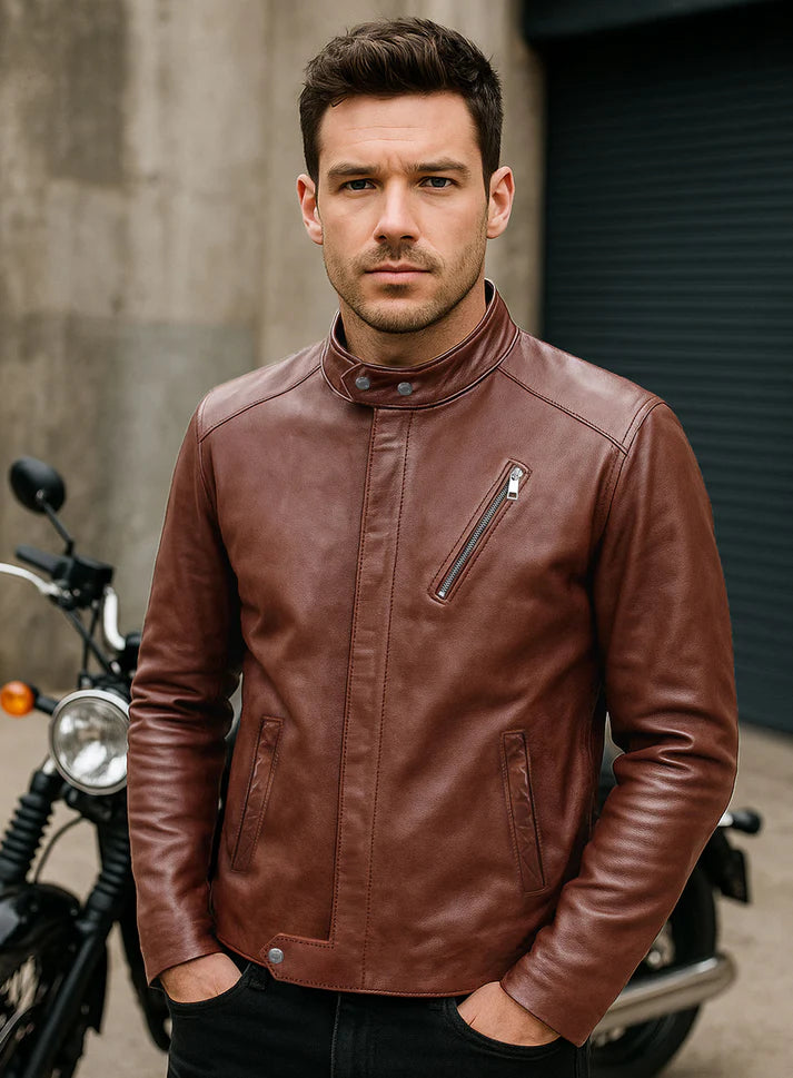 MOTO Biker Leather Jacket