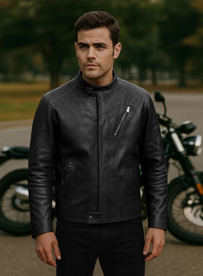 MOTO Biker Leather Jacket