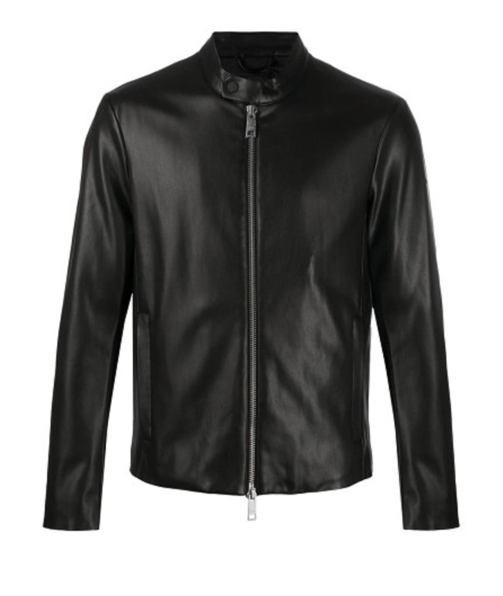 Men's Designer Bomber Leather Jacket – Premium Black Streetwear Style for Fall & Winter
