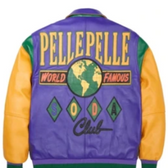 Pelle Pelle Famous Soda Club Plush Leather Jacket – Colorblock Streetwear Edition