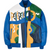 Pelle Pelle Black Men’s Picasso Genuine Leather Jacket – Abstract Blue-Color Streetwear Edition